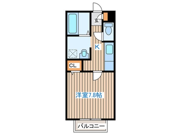 パセオ米ヶ袋の物件間取画像